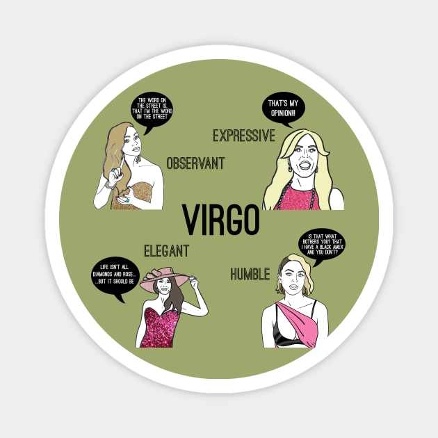 Virgo- Bravostrology series Magnet by Katsillustration